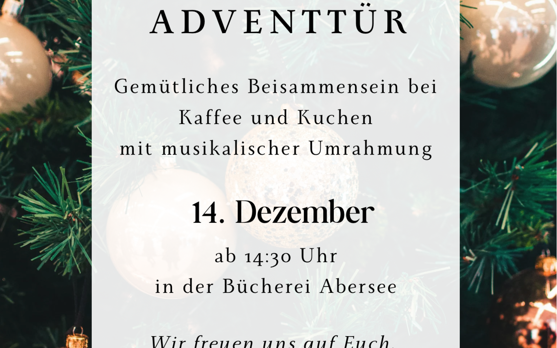 Offene Adventtür